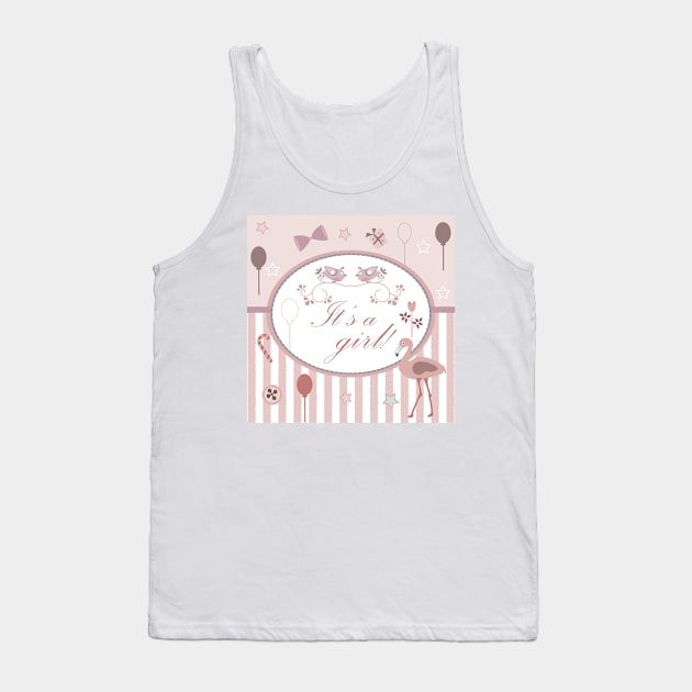 Flamingo Tank Top by Kristina Stellar Scandinavian Land